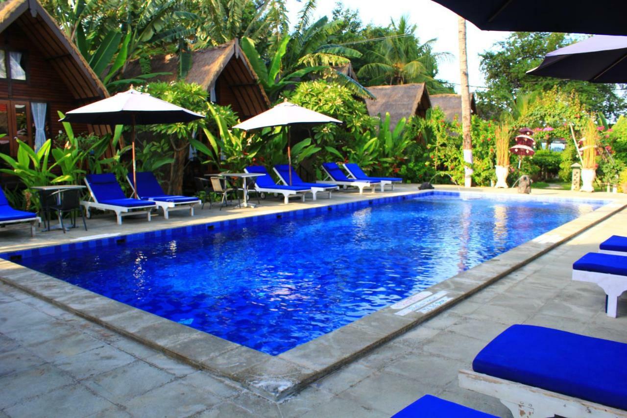 Turtle Beach Hotel Gili Air Exterior foto
